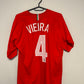 Back view of Nike Juventus 05/07 away shirt displaying Vieria name and number 4