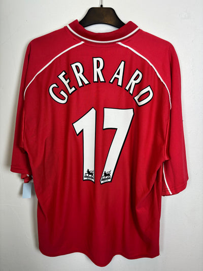 Reebok Liverpool Home 00/02 Gerrard 17 - 8/10 - alternate view