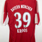 Bayern Munich 10/11 home shirt — back view with Kroos 39 Bundesliga nameset