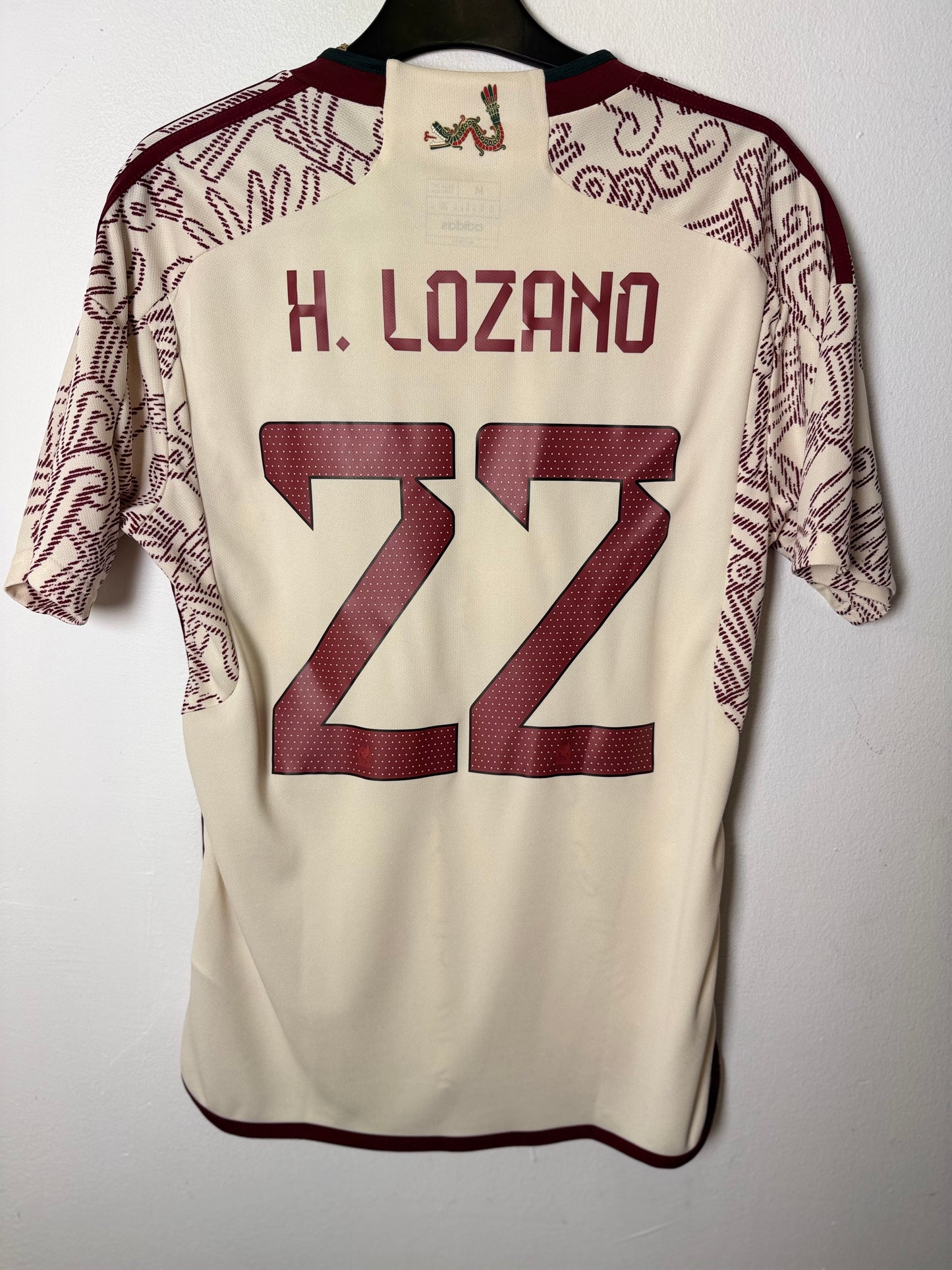 Adidas Mexico Away 2022 H.Lozano 22 - 10/10
