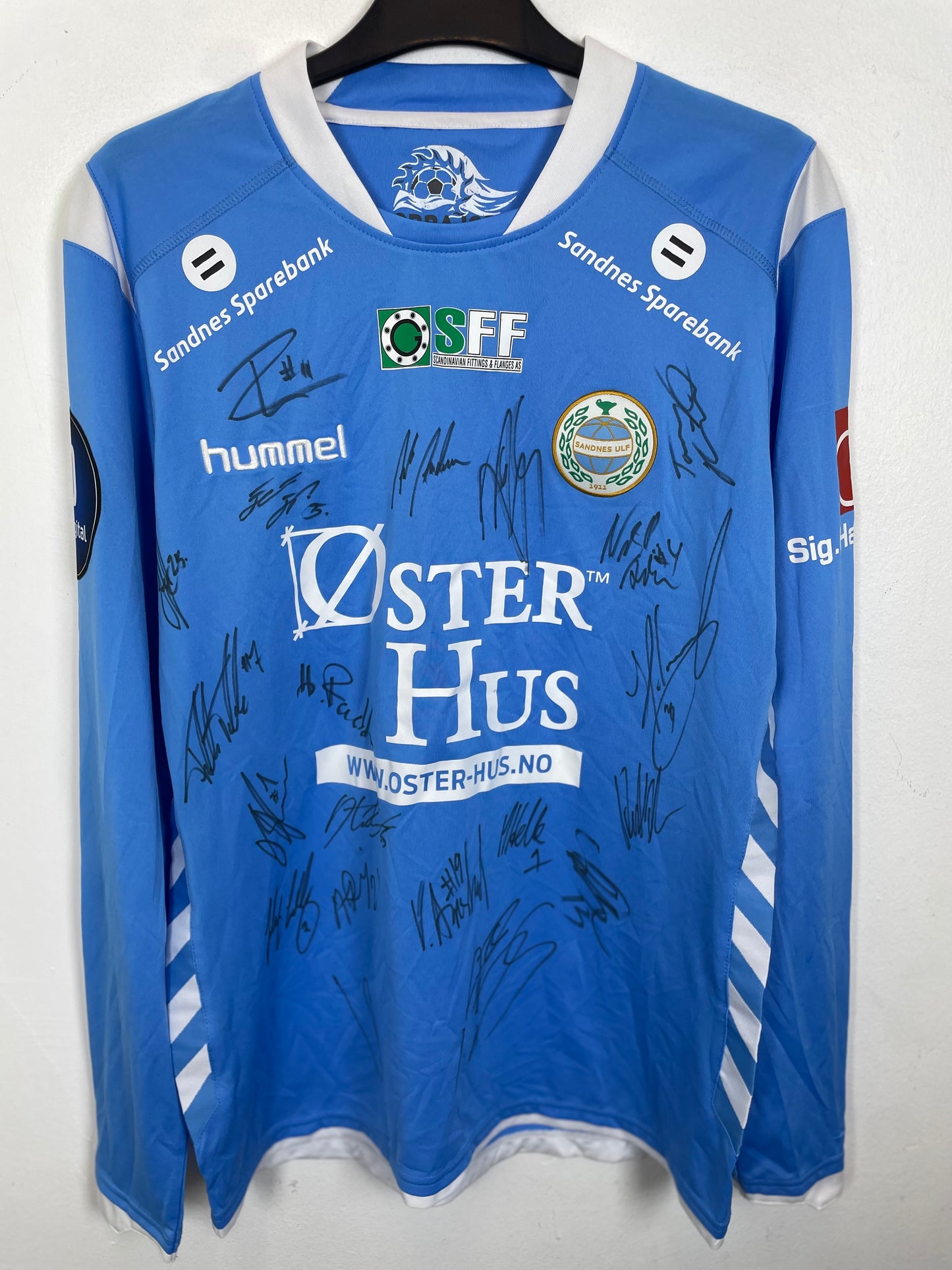 Hummel Sandnes Ulf Home 2013 Squad Signed LS