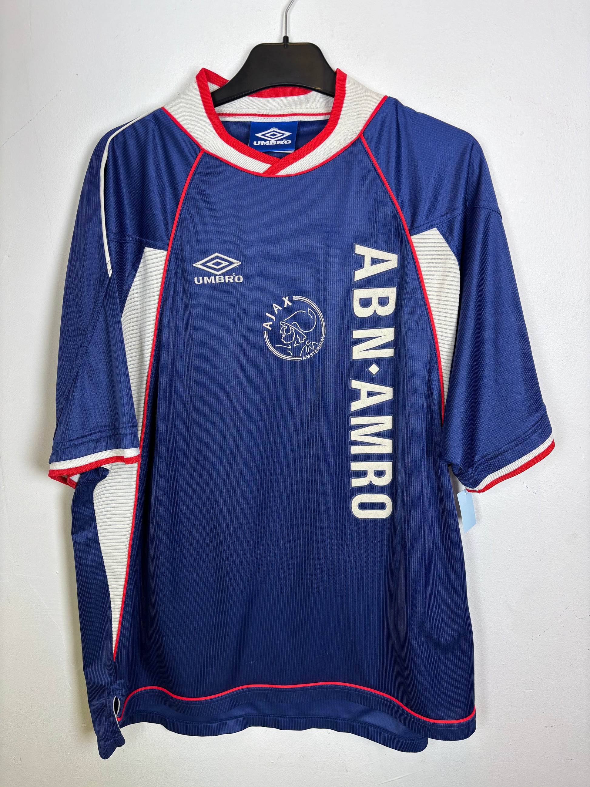 Umbro Ajax away shirt 1999/2000 with Laudrup 10, size XXL in excellent condition