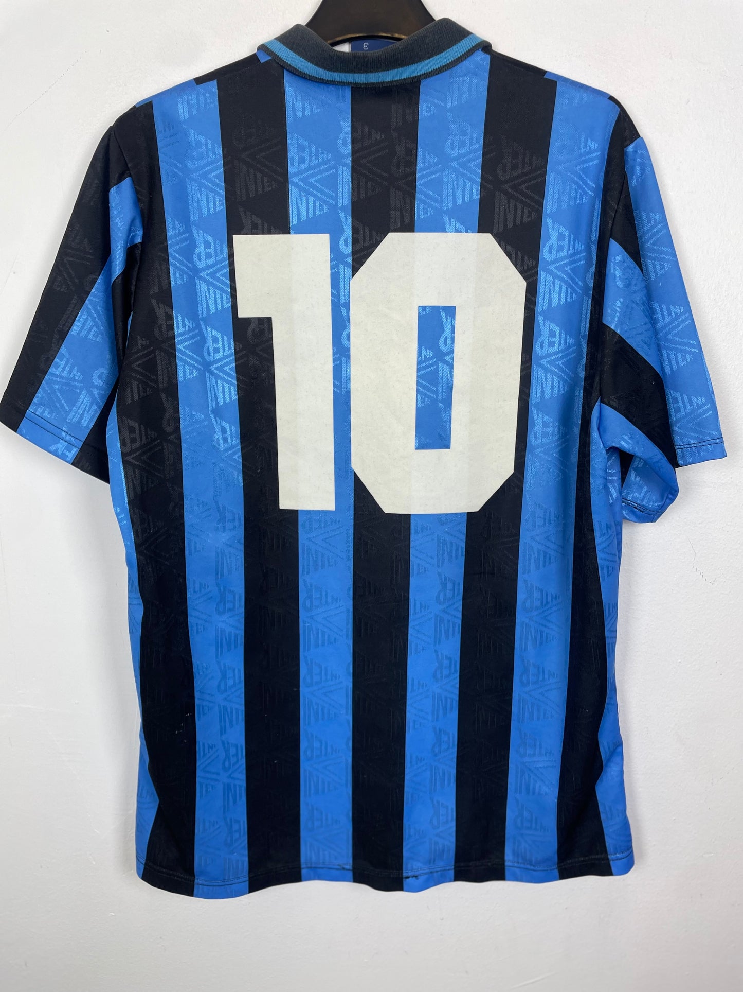 Umbro Inter Milan Home 92/93 Bergkamp 10 - 8/10