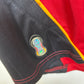 Germany 2006 away shirt sponsor detail and Adidas three stripes on white Ballack jersey