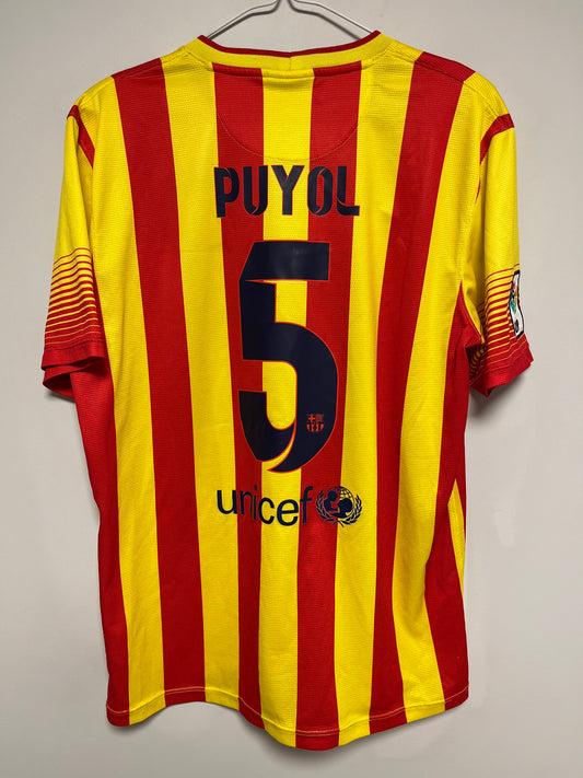 Barcelona Away 13/14 Puyol 5 - 8/10