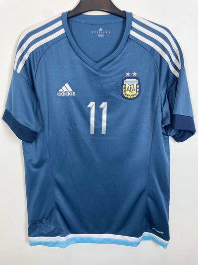 Adidas Argentina Away 15/16 Aguero 11 - 9/10