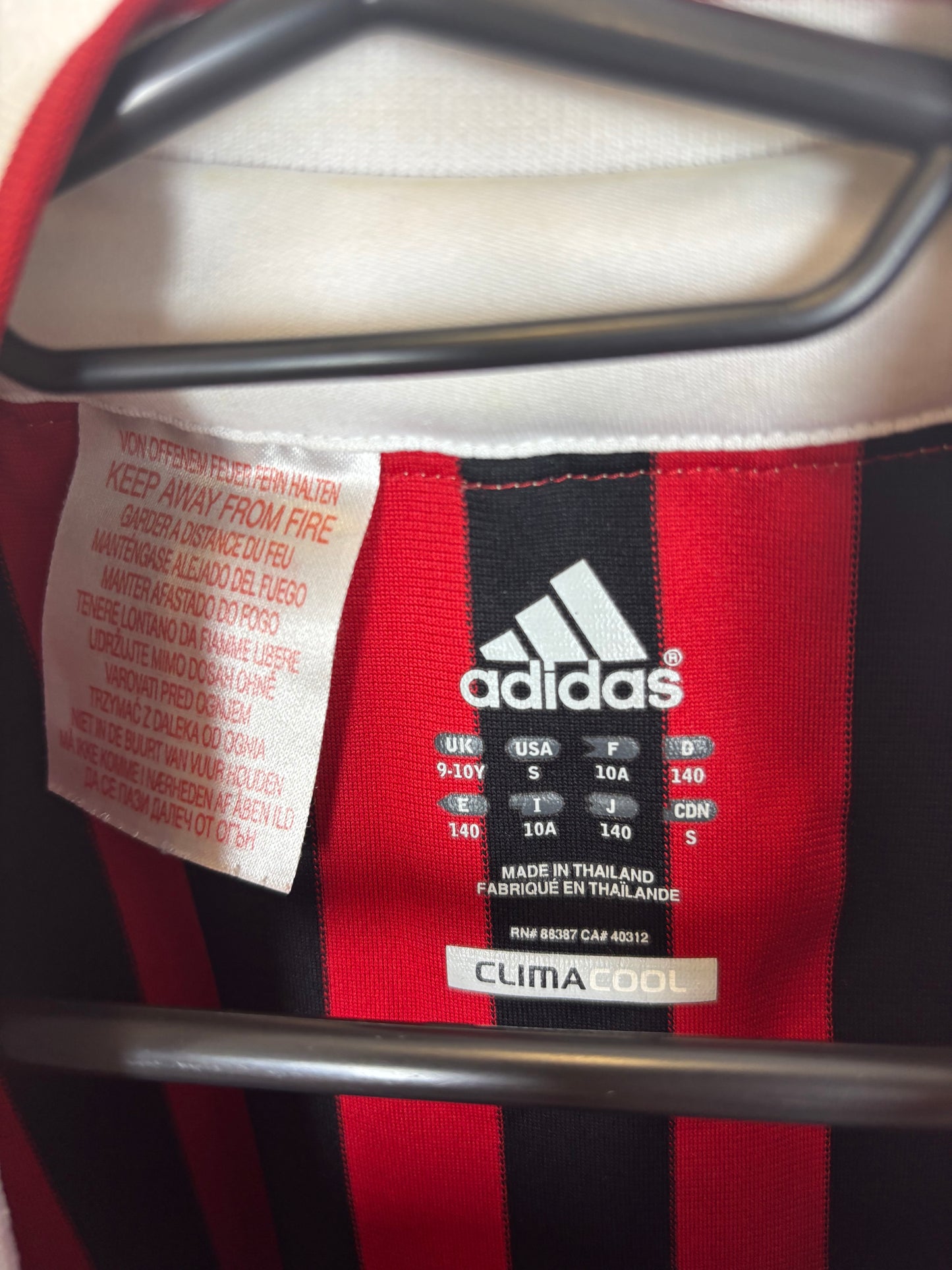 Adidas AC Milan Home 11/12 Inzaghi 9 kids - 9/10