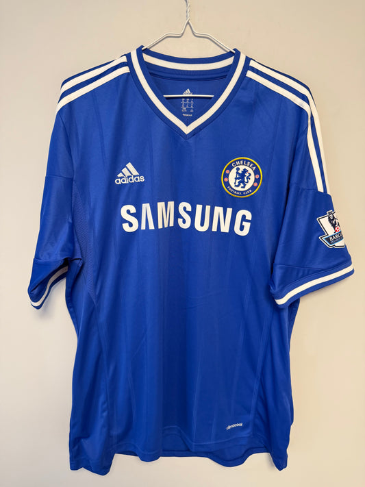 Adidas Chelsea home shirt 13/14 featuring Lampard 8 in royal blue, excellent 9/10 condition