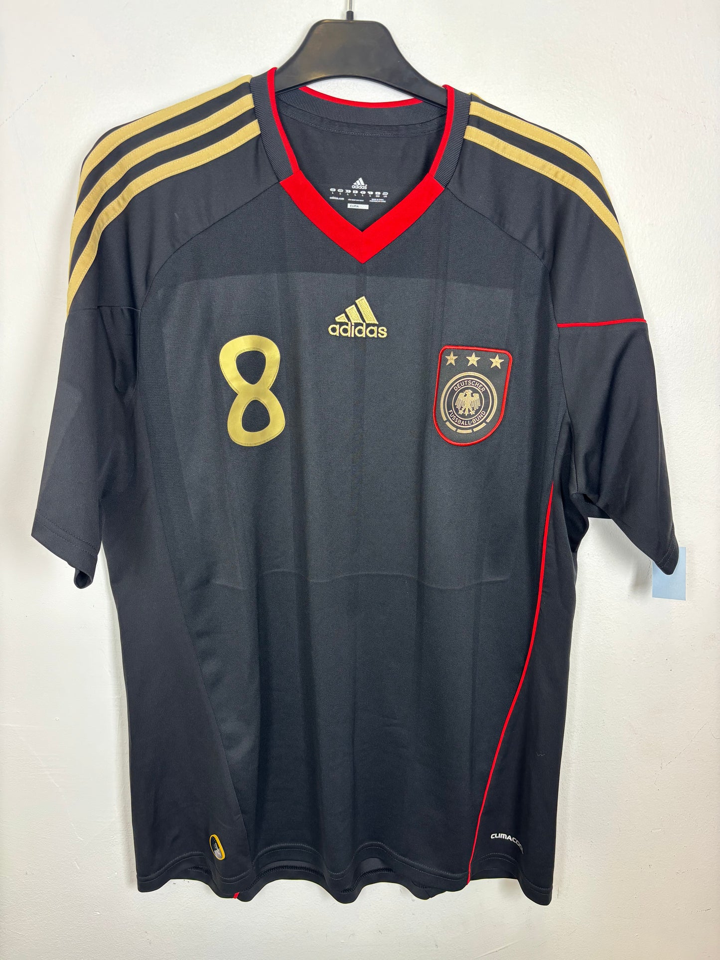 Adidas Germany away shirt 2010 with Ozil 8 in excellent condition, black design