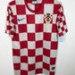 Nike Croatia home shirt 2012 in white and red checkered pattern, size S in excellent condition