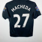 Manchester United 09/10 away jersey back showing Macheda name and number 27 print