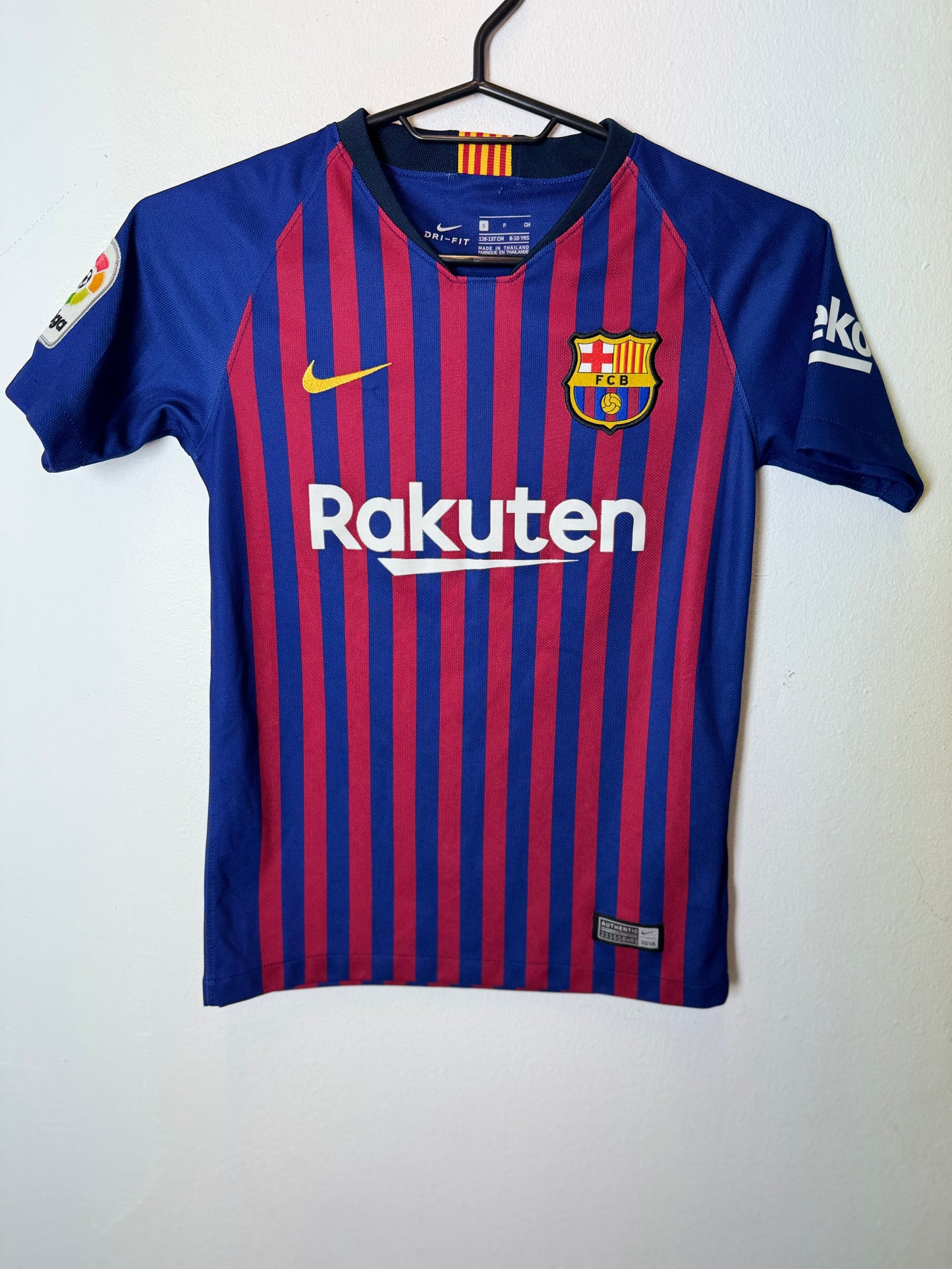 Nike Barcelona Home 18/19 Suarez 9 Kids - 9/10