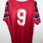 Back of Adidas Norway 1996 home shirt displaying Solskjaer name and number 9 in white lettering