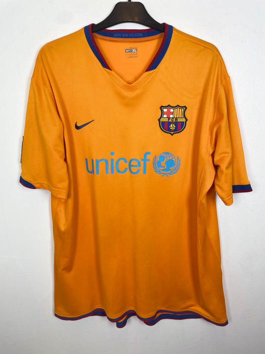 Nike Barcelona 06/07 away shirt with Eto'o 9 — front view