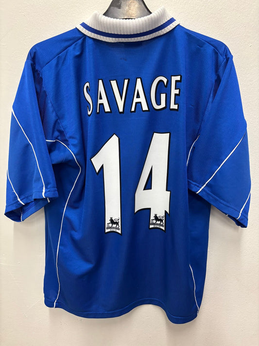Leicester City Home 00/01 Savage 14 - TheFootballIdiots