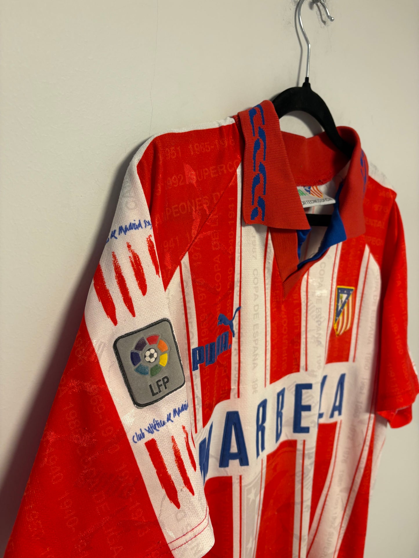 Puma Atletico Madrid Home 95/96 Simeone 14 - 7/10