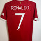 Adidas Manchester United Home 21/22 Ronaldo 7 kids - 8/10