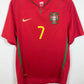 Nike Portugal Home 2008 Ronaldo 7 - 9/10