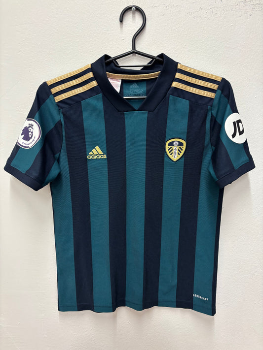 Adidas Leeds United away shirt 20/21 with Raphinha 18 in excellent condition, kids size 11-12 years