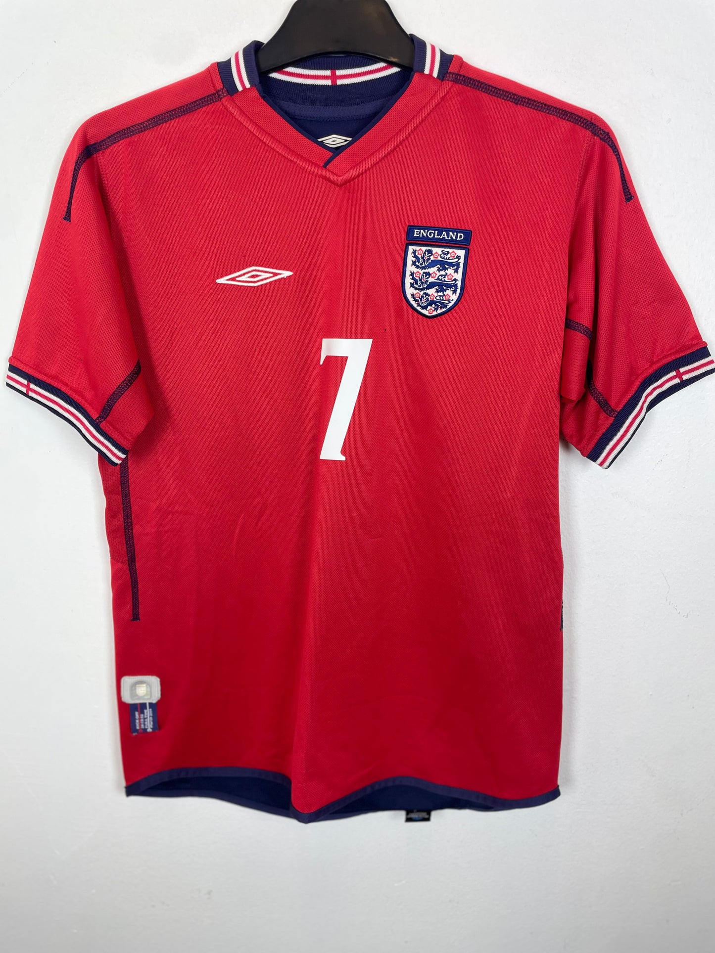 Umbro England Away 02/04 Beckham 7 - 7/10