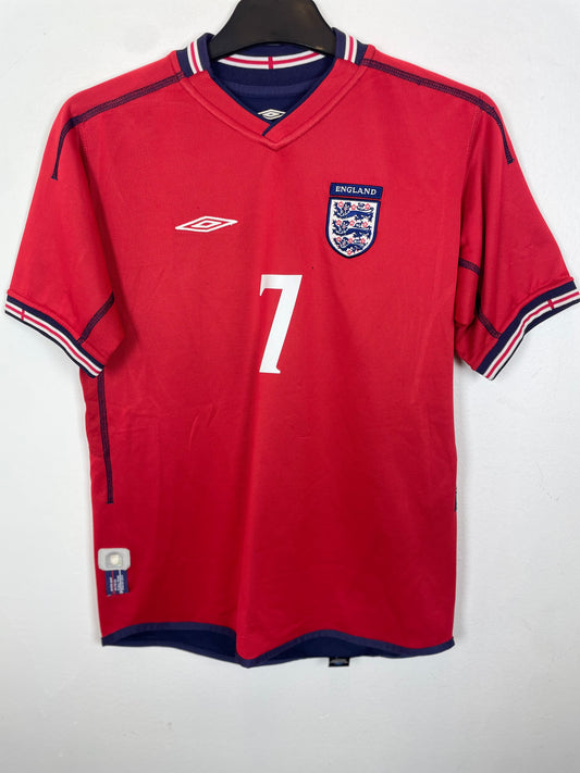Umbro England Away 02/04 Beckham 7 - 7/10