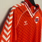 Hummel Norway Home 1987 Erland Johnsen 4 Matchworn - 7/10