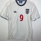 Umbro England home football shirt from 99/01 season in white with red and blue trim, excellent 9/10 condition