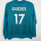 Back view of Wolves away shirt 22/23 showing Guedes name and number 17 with matching shorts