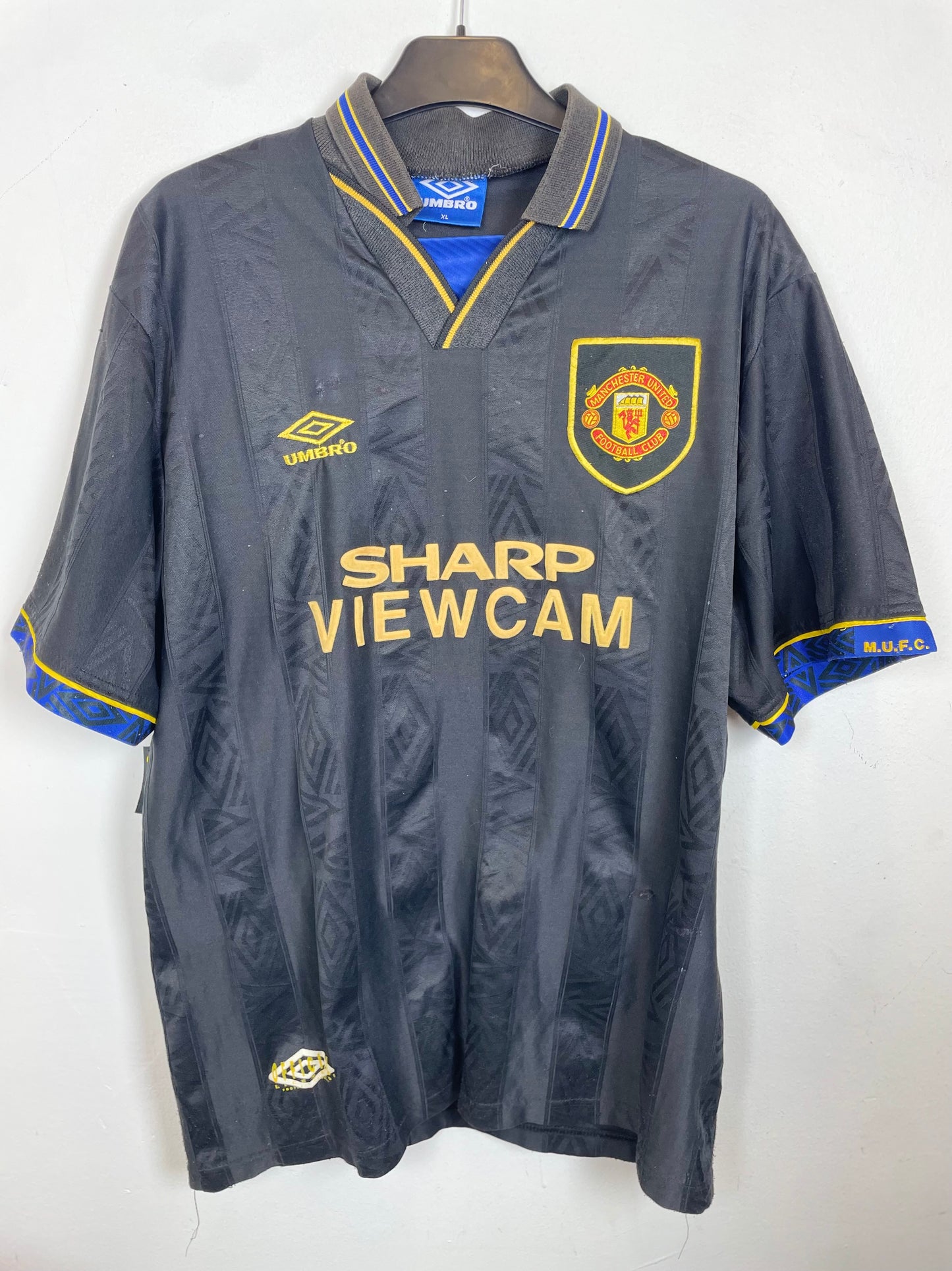 Umbro Manchester United Away 93/95 Cantona 7 - 8/10