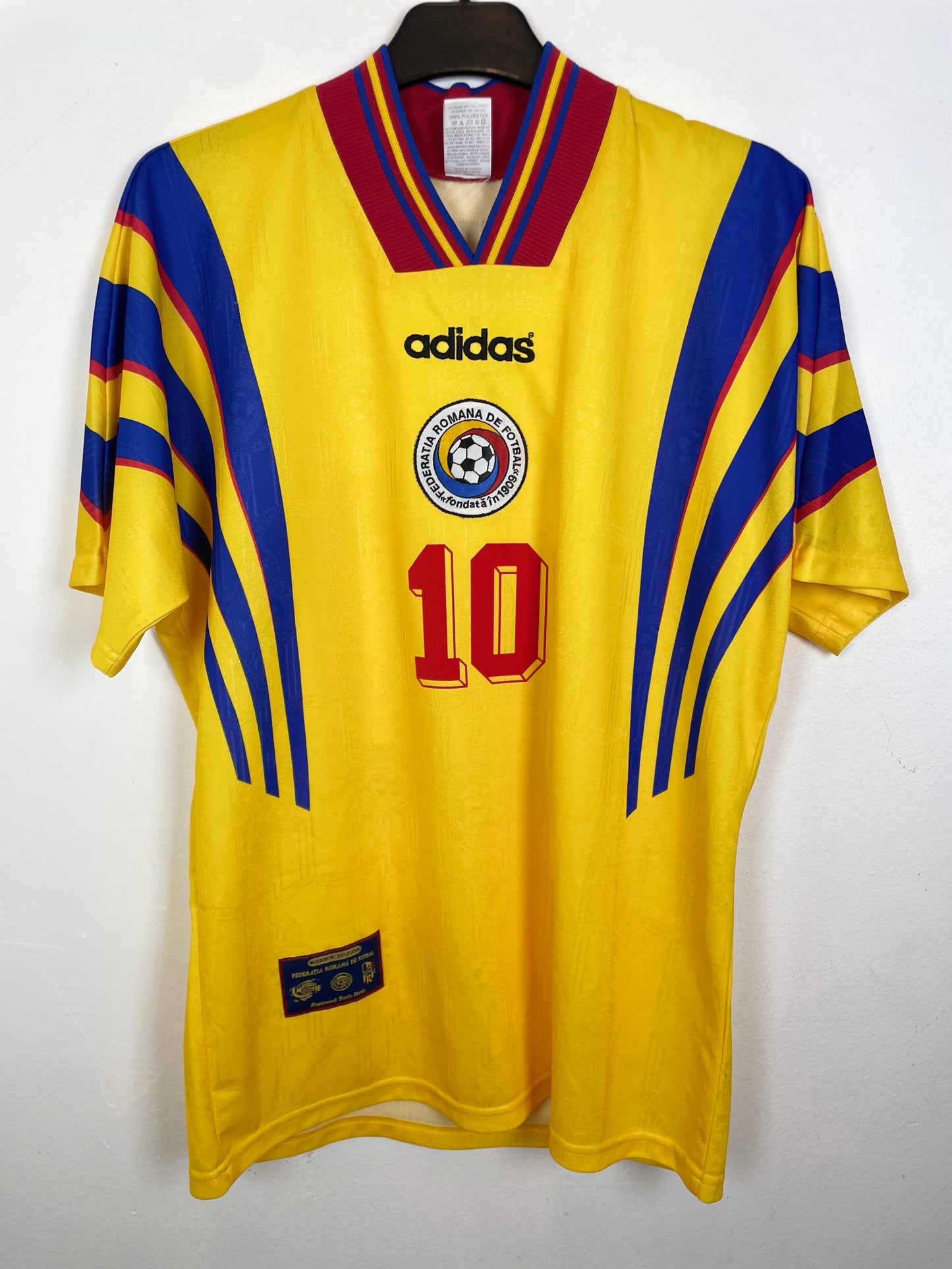 Adidas Romania Home 96/98 Hagi 10 - 8/10