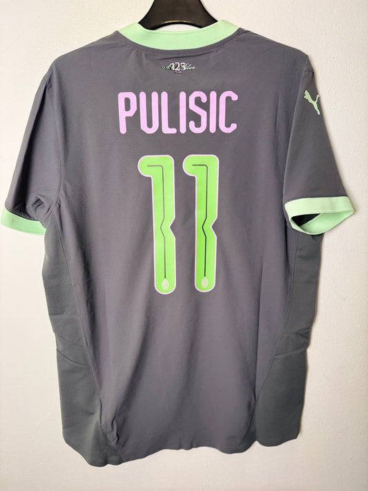 Back of AC Milan 24/25 third shirt with Pulisic 11 nameset