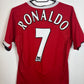 Nike Manchester United Home 04/06 Ronaldo 7 kids - 8/10