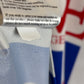 Close-up of a label on a product with a blurred background