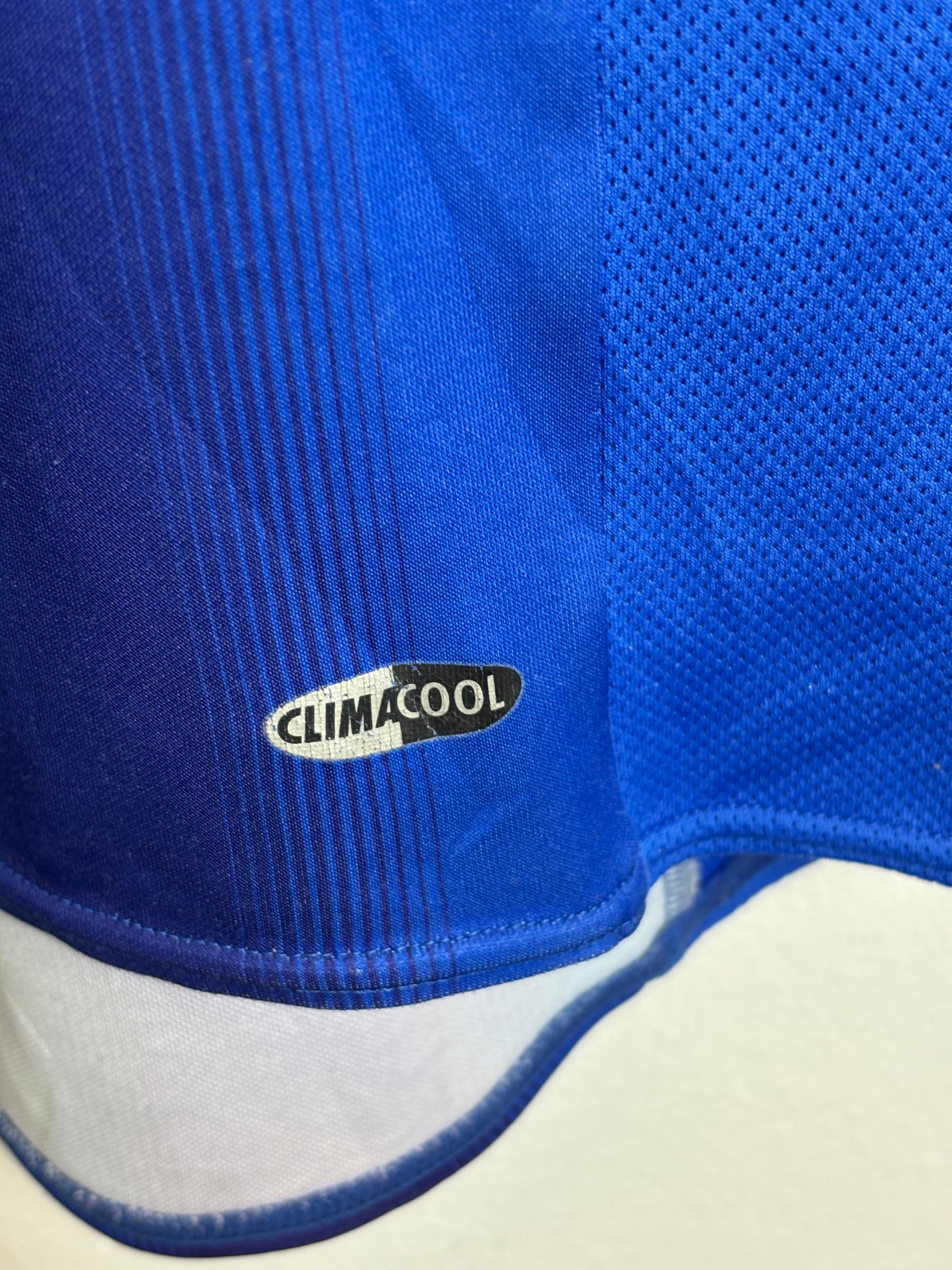 Interior label and size tag of Adidas Japan National Team 2006 authentic home shirt