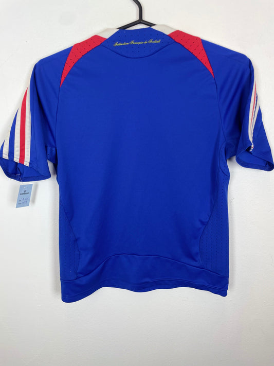 Adidas France hjemmedrakt 2007/08 barn – home jersey kids forfra