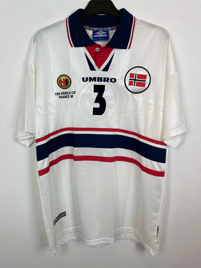 Umbro Norway Away 98/00 Johnsen 3 - 9/10