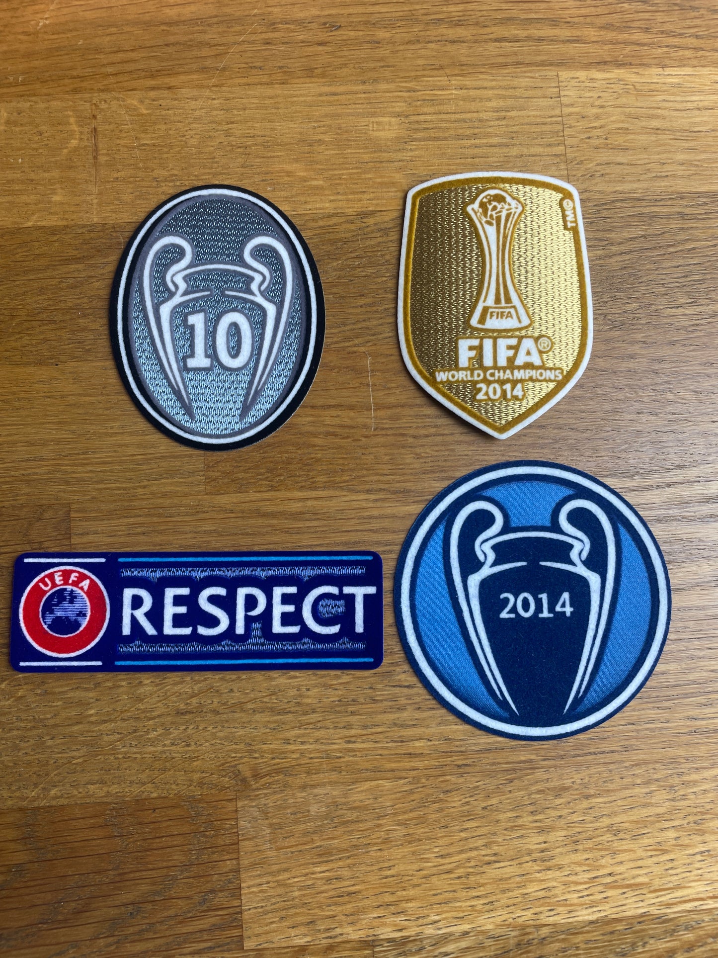 CL+WC 14-15 Real Madrid Patch - set of 4
