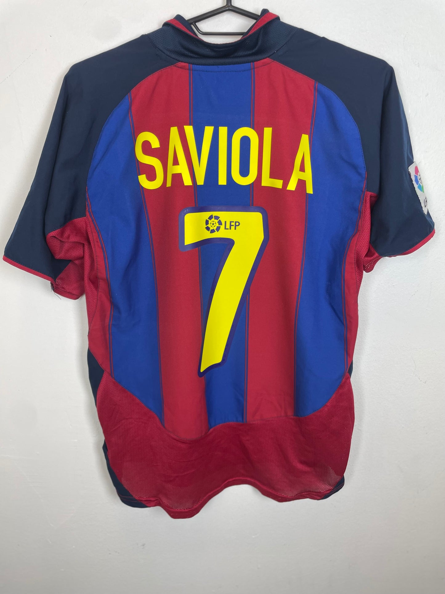 Barcelona Home 03/04 Saviola 7 Kids
