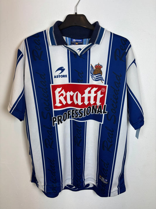 Astore Real Sociedad home shirt 2000/01 season in excellent condition, size L vintage jersey