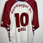 Hamburger SV 99/00 home shirt back view showing Doll name and number 10