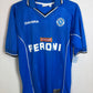 Diadora Napoli home shirt 00/01 featuring Edmundo 97 in sky blue, excellent 8/10 condition
