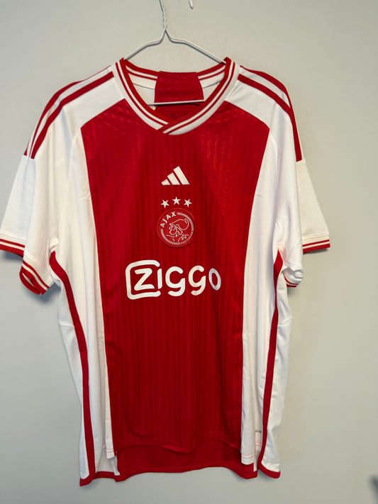Adidas Ajax home shirt 2023/24 with Henderson 6 in perfect condition, size XXL