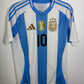 Adidas Argentina home shirt 2024 with Messi 10 in excellent 9/10 condition, size M