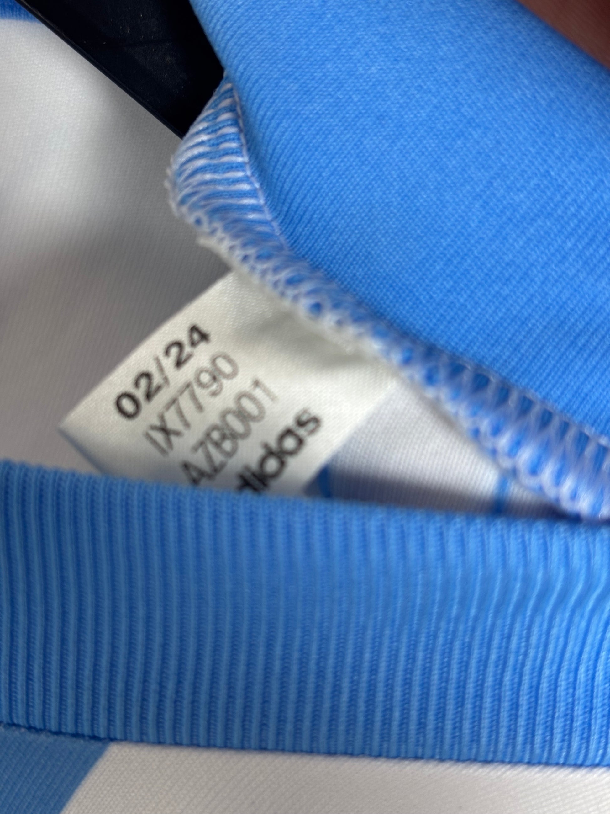 Adidas Argentina home shirt 2024 with Messi 10 detail view in excellent 9/10 condition