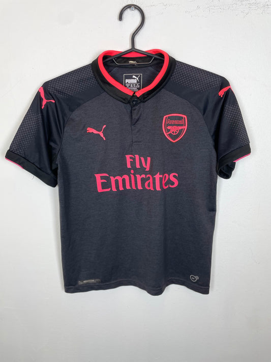 Arsenal third shirt 2017/18 with Lacazette 9, kids size 11-12 years in excellent condition