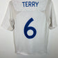 Back view of Umbro England home shirt 2010 showing Terry name and number 6, size 158cm