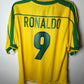 Nike Brazil Home 1998 Ronaldo 9 - 8/10 - TheFootballIdiots