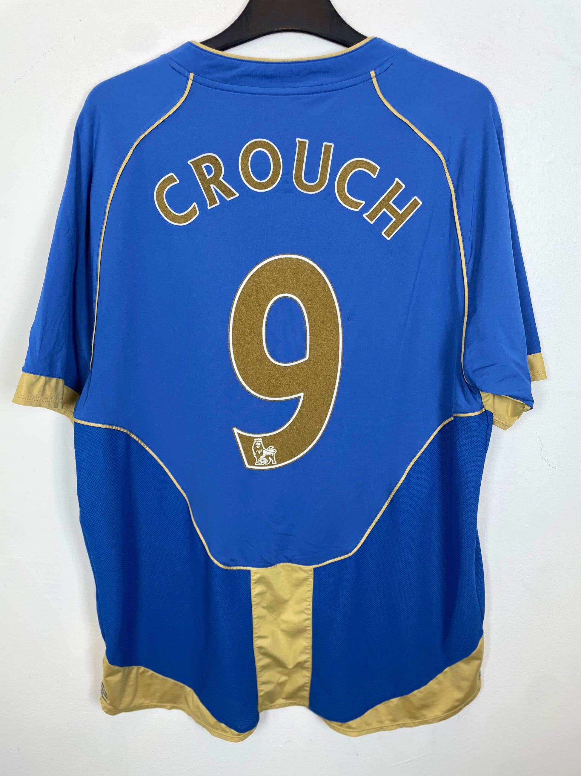 Back view of Canterbury Portsmouth 08/09 home shirt showing Crouch name and number 9