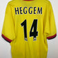 Back view of Reebok Liverpool away shirt 97/99 showing Heggem name and number 14