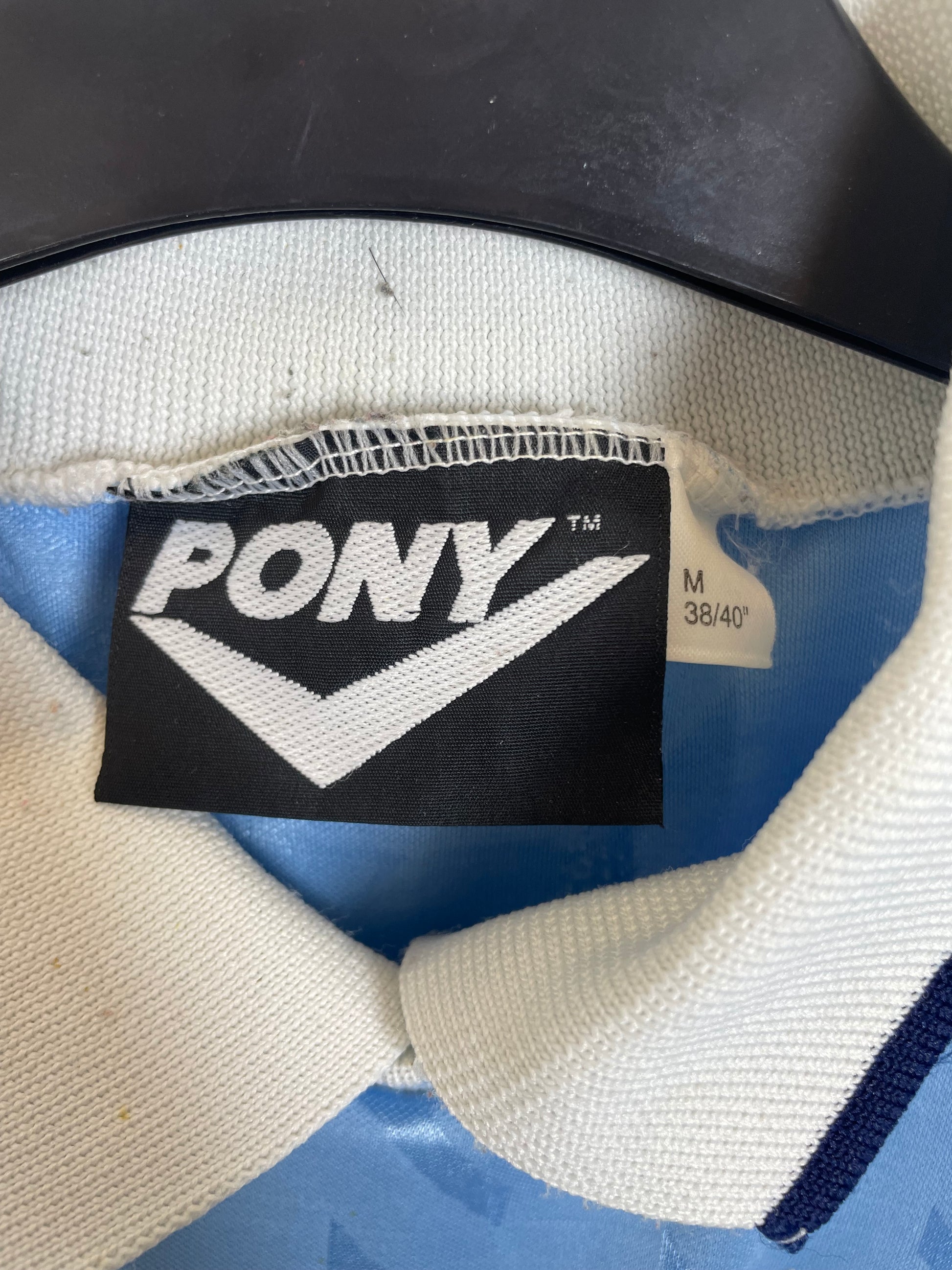 Coventry City 94/95 home — Pony branding and Sky Blues crest detail